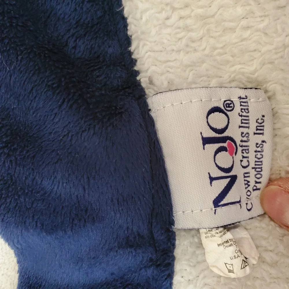 Nojo Baby Blanket Alligator Plush Blue‎ Vintage